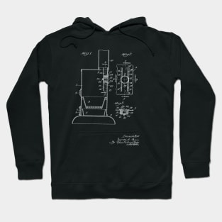 Draft Attachment for Stoves Vintage Patent Drawing Hoodie